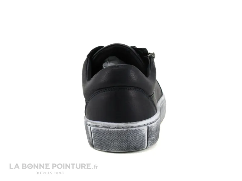 Achat chaussures Moran's Femme Basket, vente Morans EROKA Bleu marine - Basket basse Femme avec zip et lacet