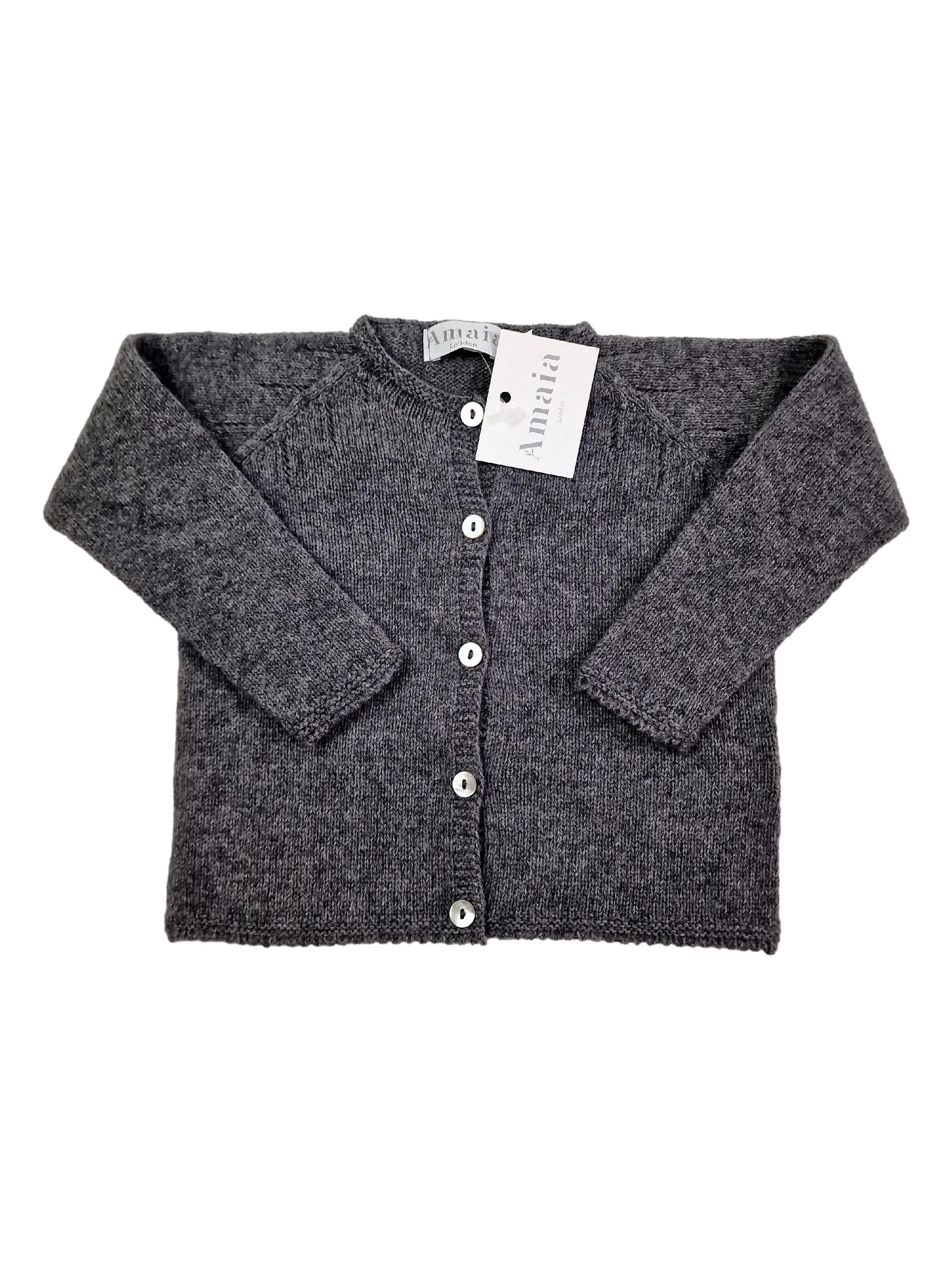 AMAIA outlet gilet gris 6m,2 ans, 3 ans