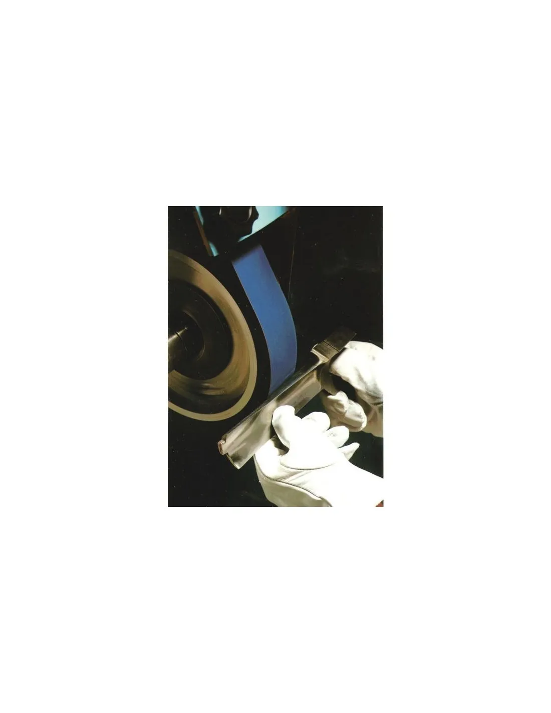 Bande toile rigide zirconium rb 48024 yx 100 x 1000 mm boite de 10-Bande toile machine stationnaire RB 48024 YX