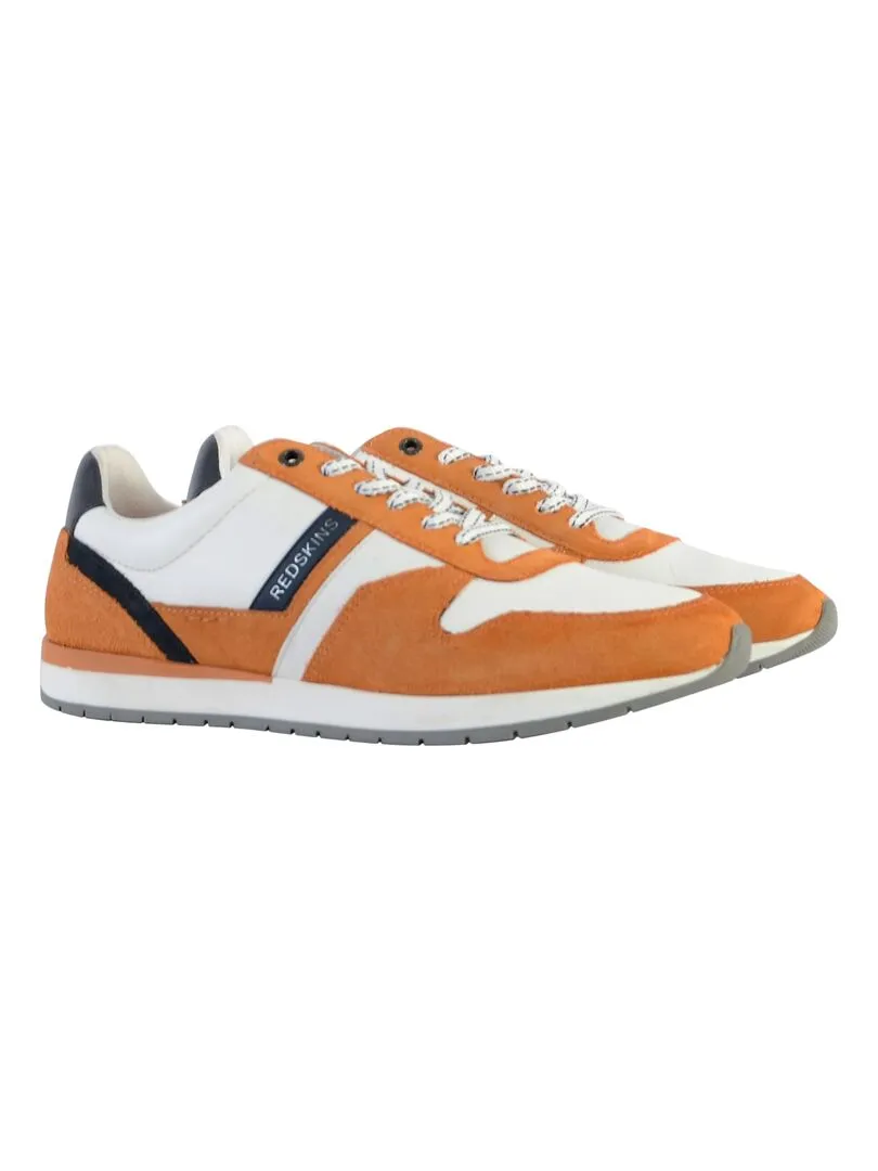 Basket Cuir Redskins Nixori - Orange