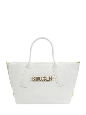 Braccialini Ginger Sac À Provisions Fait Main Blanc - Achetez À Prix Outlet!
