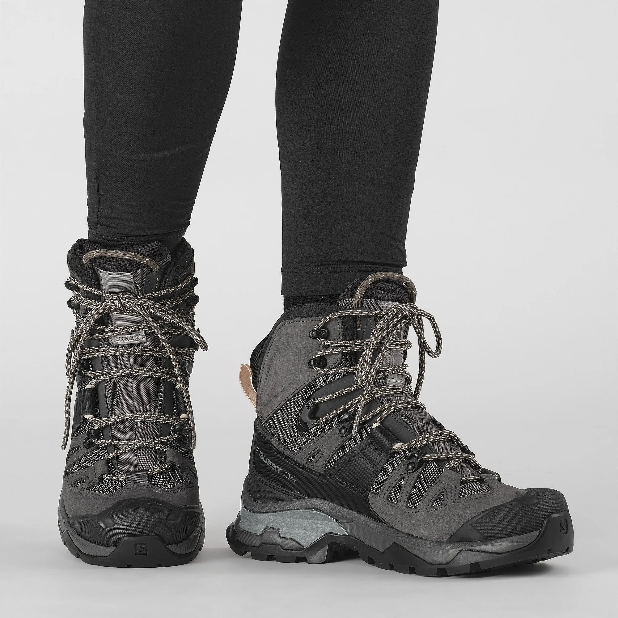 chaussures Salomon Quest 4 GTX W - Magnet/Black/Sun Kiss - women´s