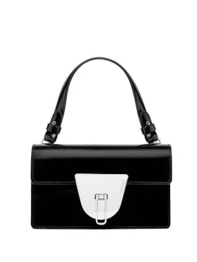 Coccinelle Nico Shiny Mini Sac En Cuir Brillant Noir - Achetez À Prix Outlet!