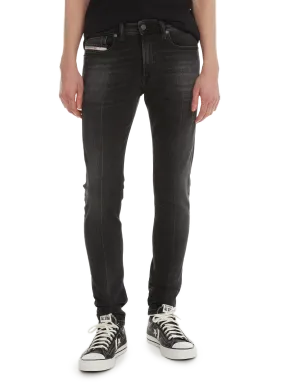 DIESEL  Jean délavé skinny - Gris