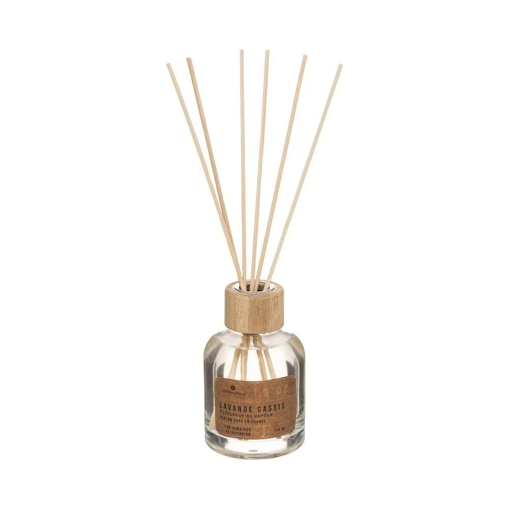 Diffuseur de parfum lavande cassis 150ml 6 bâtonnets anti-odeurs de la cuisine