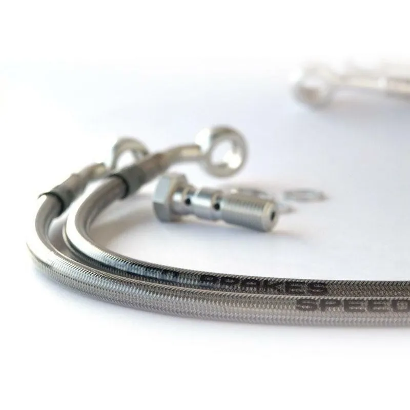 Durite de frein Aviation SPEEDBRAKES inox/raccord alu - piecemotoquad
