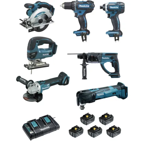 Ensemble de 7 machines DLX7014PTJ MAKITA -  Clickoutil.com
