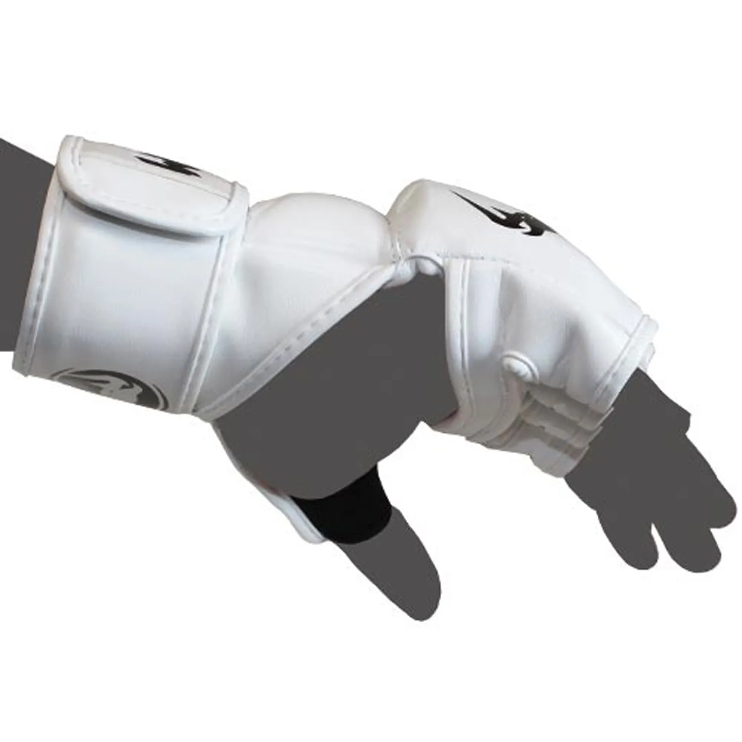 Gants MMA Venum Impact - Cuir Skintex - Blanc