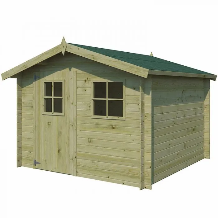 Gardenas Houten Blokhut Luzern, 265 x 265 cm - geïmpregneerd | MarketOnWeb