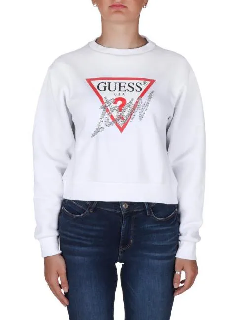 Guess Icon Sweat-Shirt Blanc Pur - Achetez À Prix Outlet!
