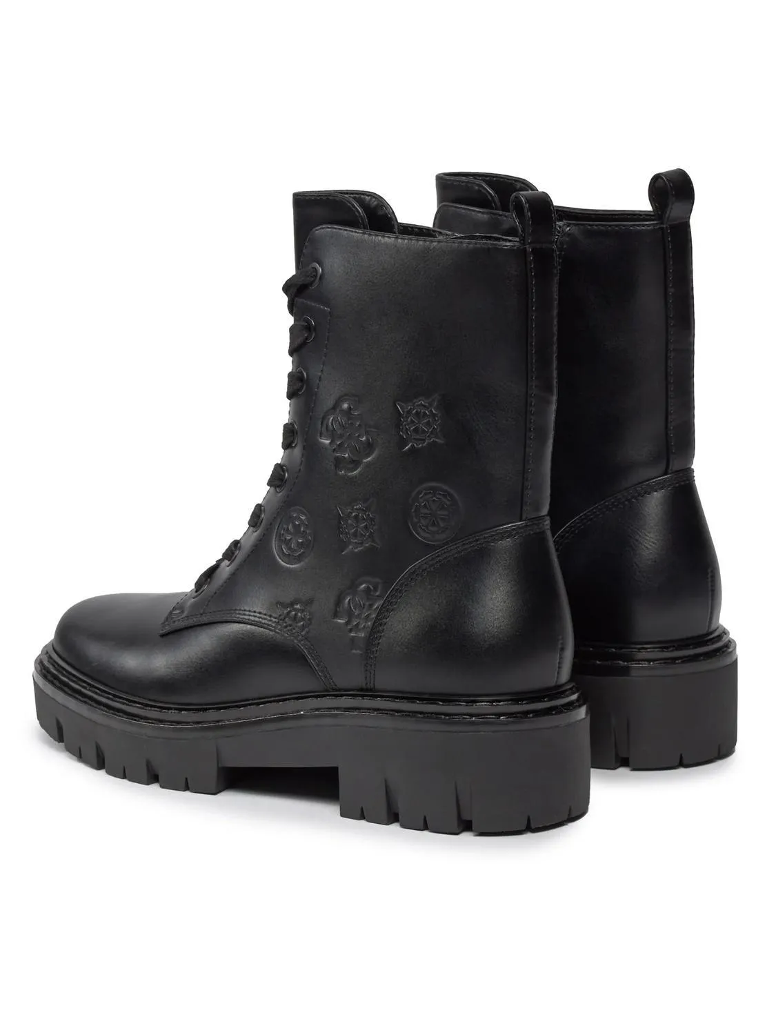 Guess Jefea Bottines Amphibiennes Noir - Achetez À Prix Outlet!
