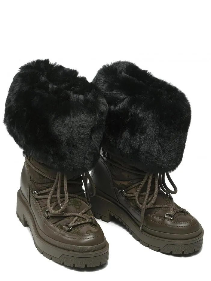 Guess Larya Après-Ski Olives - Achetez À Prix Outlet!