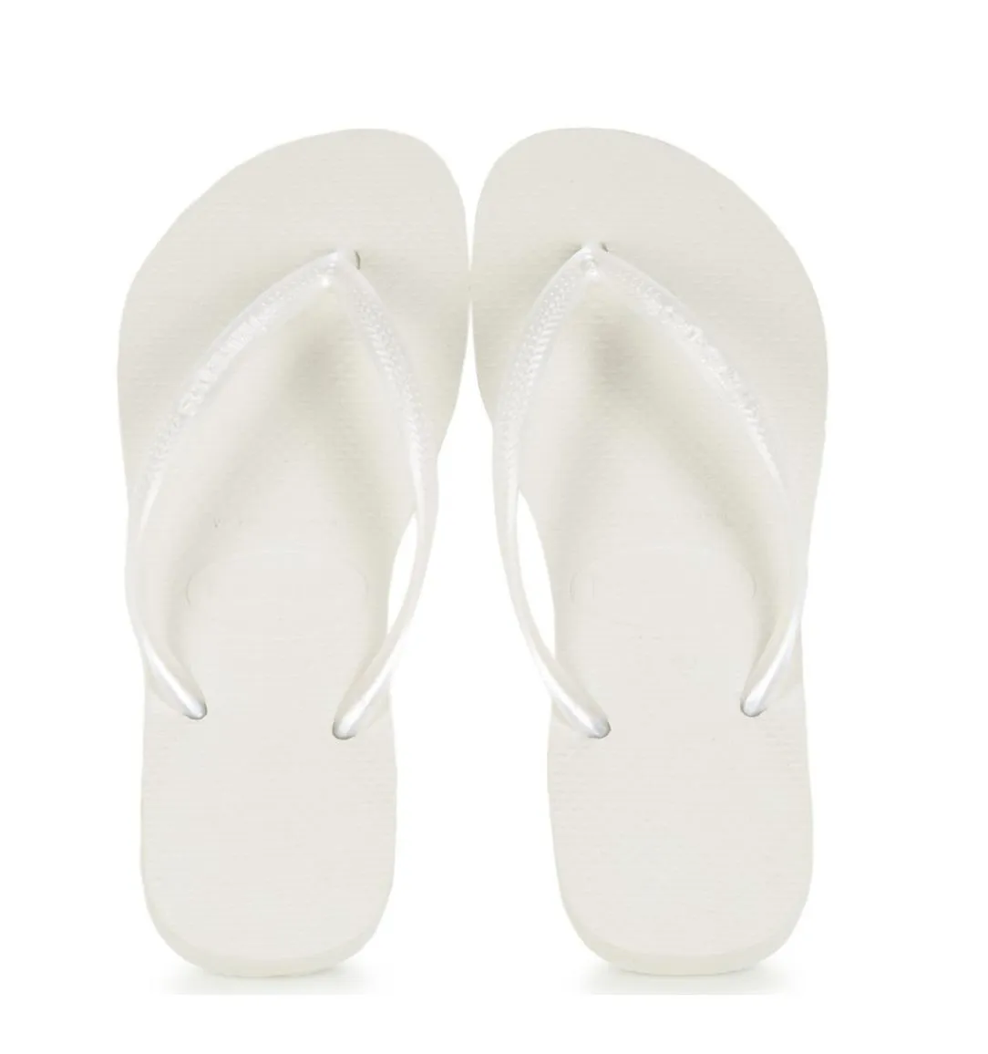 Havaianas Tongs Havainas Slim Blanc - Achetez À Prix Outlet!