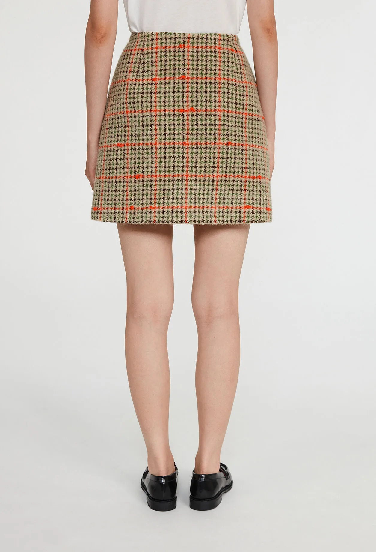 Jupe courte à carreaux | Claudie FR