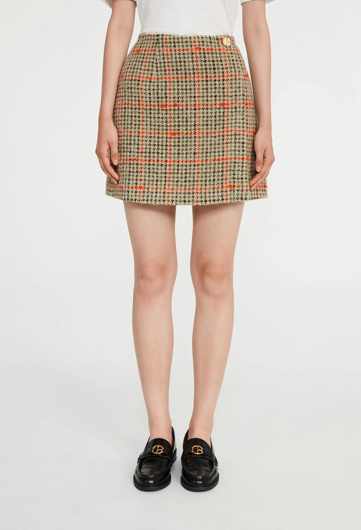 Jupe courte à carreaux | Claudie FR