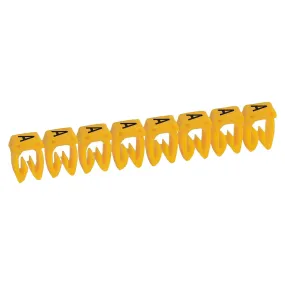 Legrand 038110 - 300 repères 0,15 à 0,5mm² Marquage A Jaune