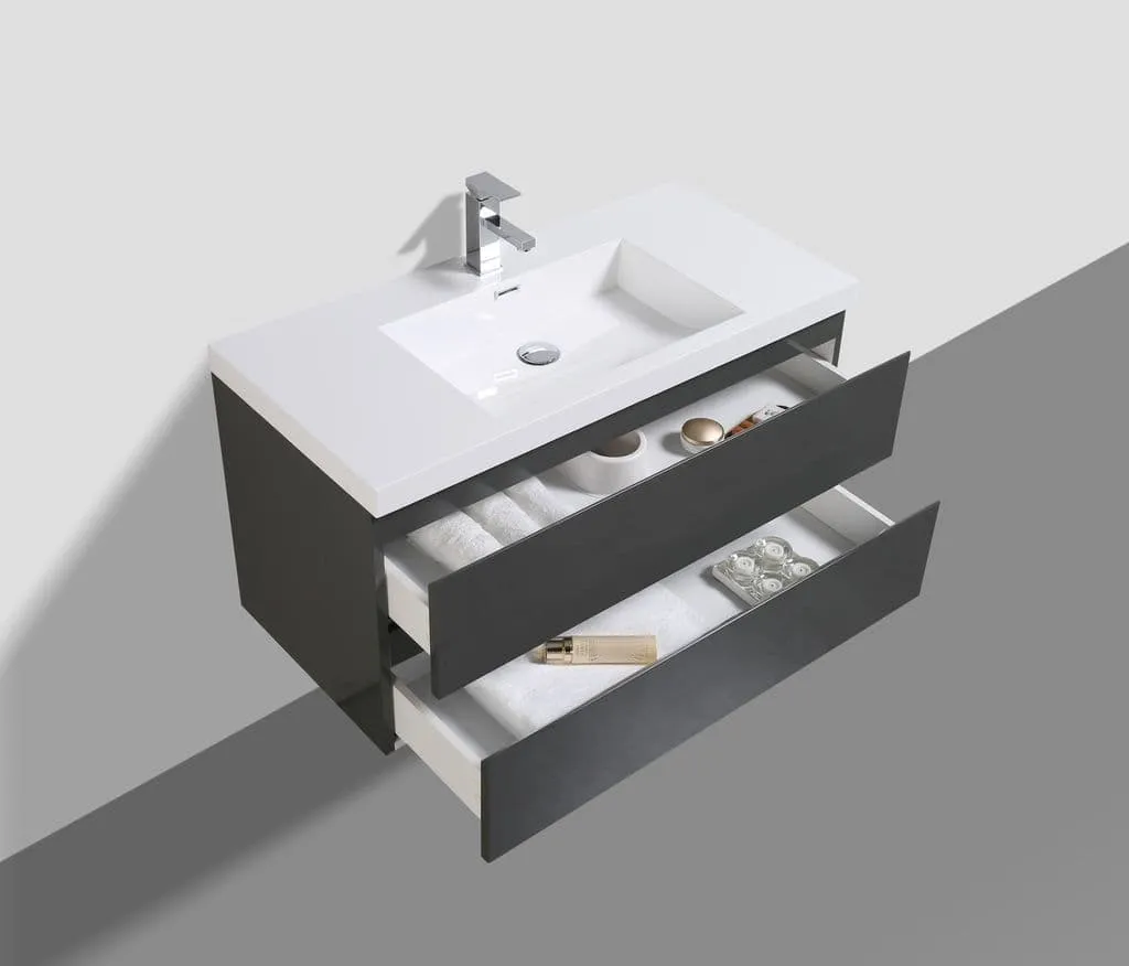 Meuble Albini 80 gris anthracite