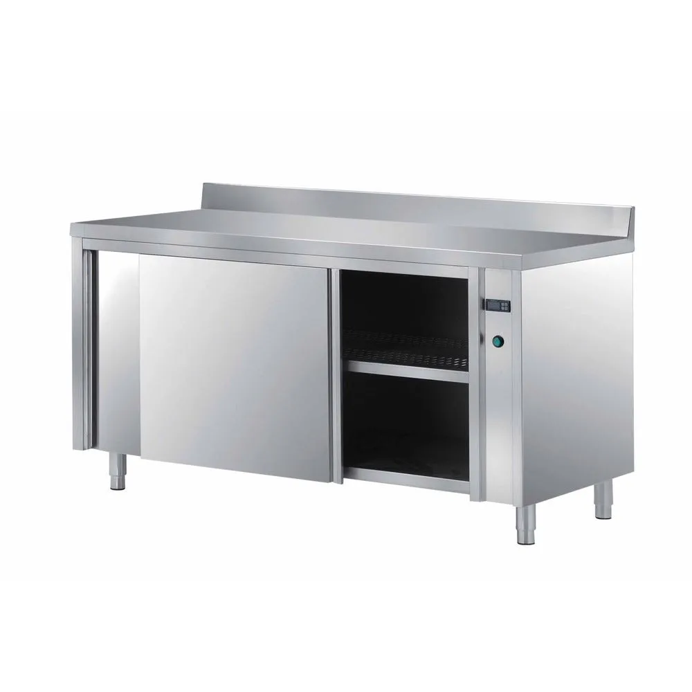 Meuble etuve inox 304 adosse portes