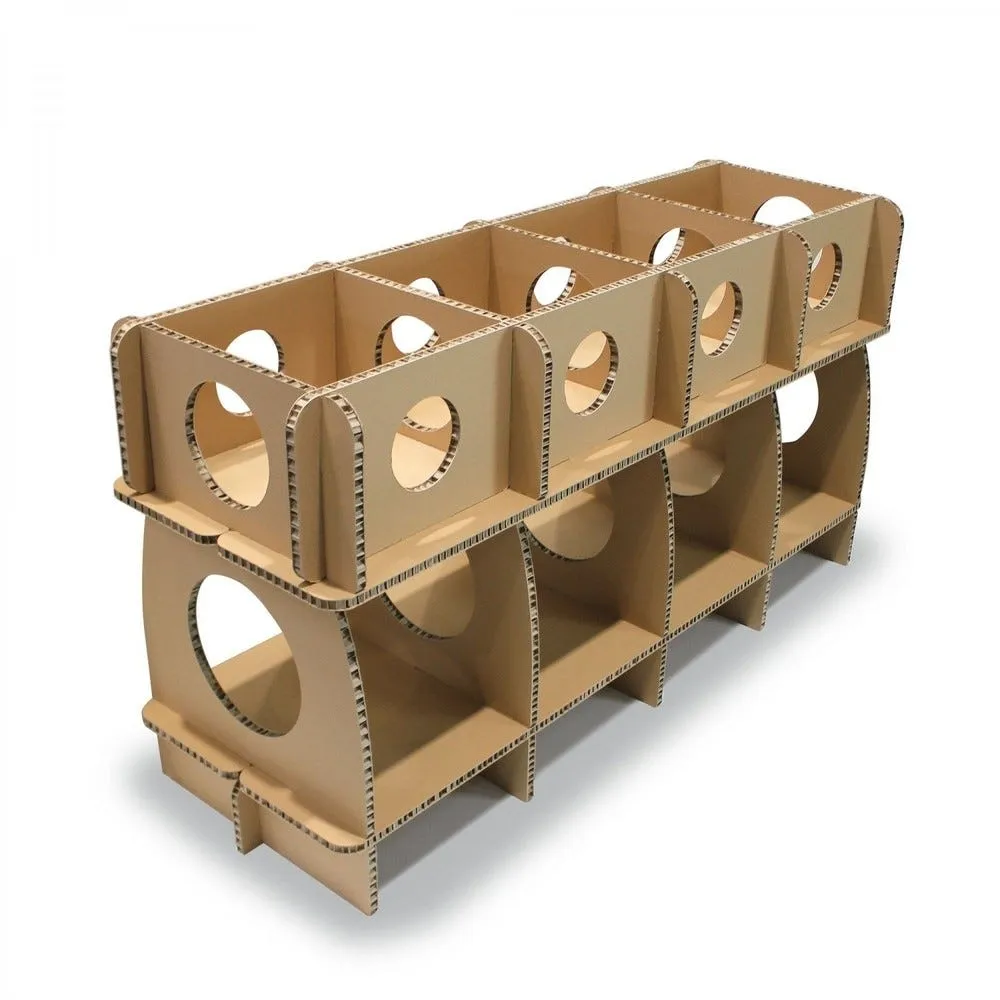 Meuble étagères vinyle en carton
