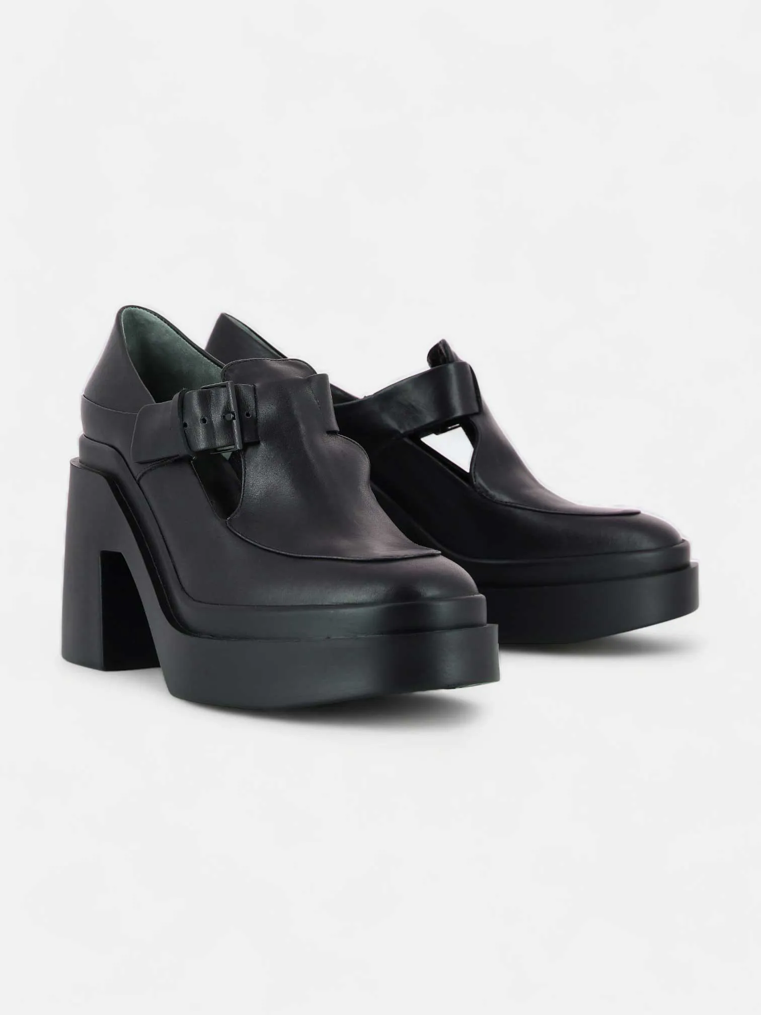 NADEGE derbies, veau noir || OUTLET