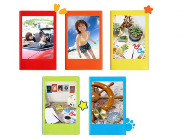Packet de 10 films pour photos Polaroid Mini fond couleur