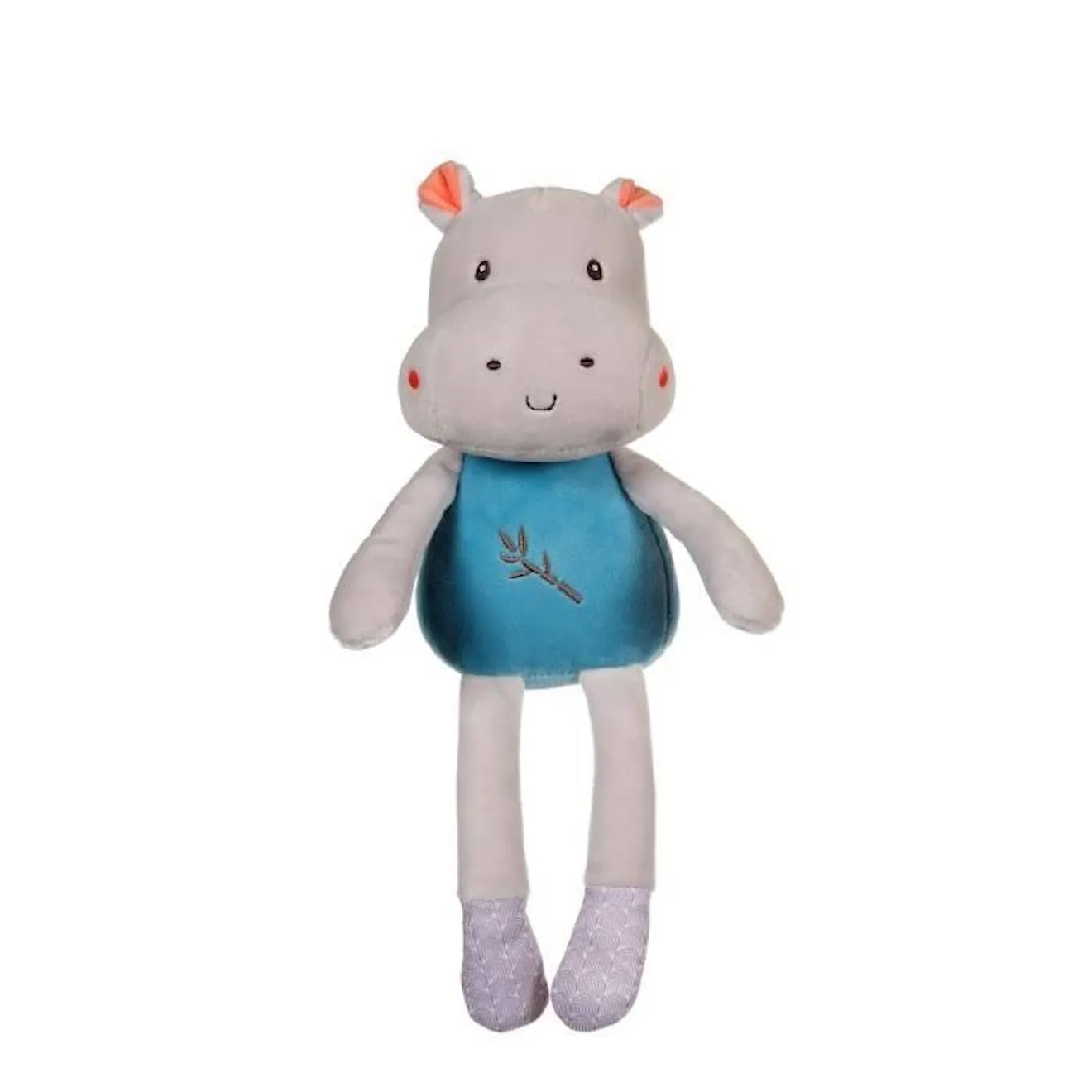 Pantin "Bamboo" Hippopotame - 24 cm s/carte gris - Gipsy Toys