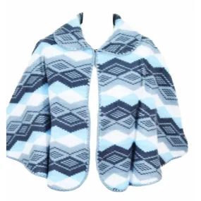 pelerine acrylique bleu col claudine à petit prix