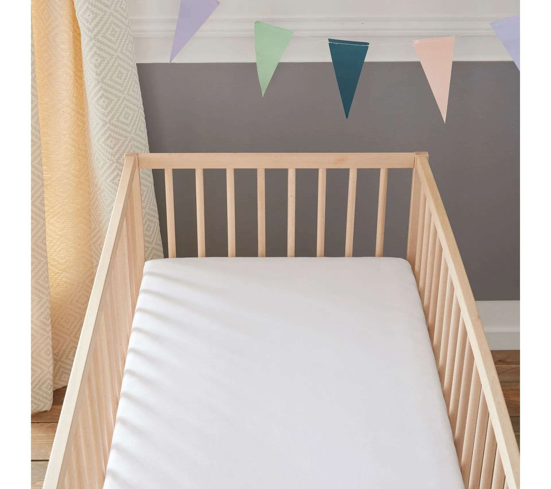 Protège Matelas Bébé << 2 En 1 >> - 60x120 Cm - Drap Housse + Alèse Imperméable - Jersey 100% Coton