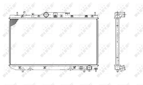 Radiateur, refroidissement du moteur NRF FRANCE 53420 