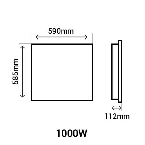Radiateur à inertie céramique horizontal blanc 1000W CHAUFELEC Kasual - BJM3293FDAJ