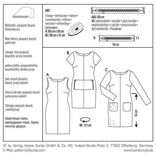 Robe, Burda 6609