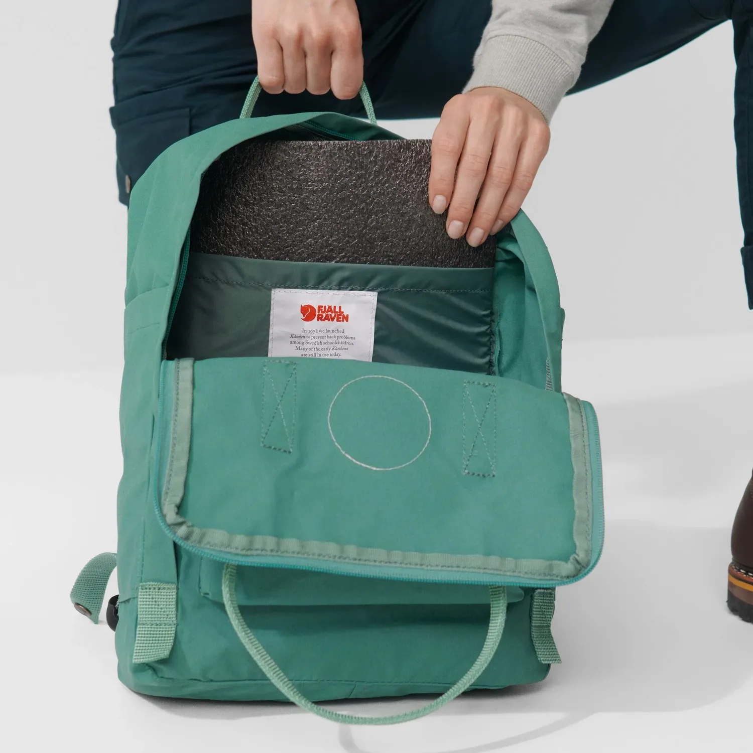 Sac à Dos Fjällräven Kånken Arctic Green-Spicy Orange