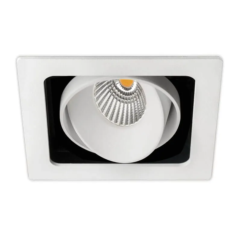 Spot LED carré orientable Twist 10,5W ArkosLight | LeonLeds.com