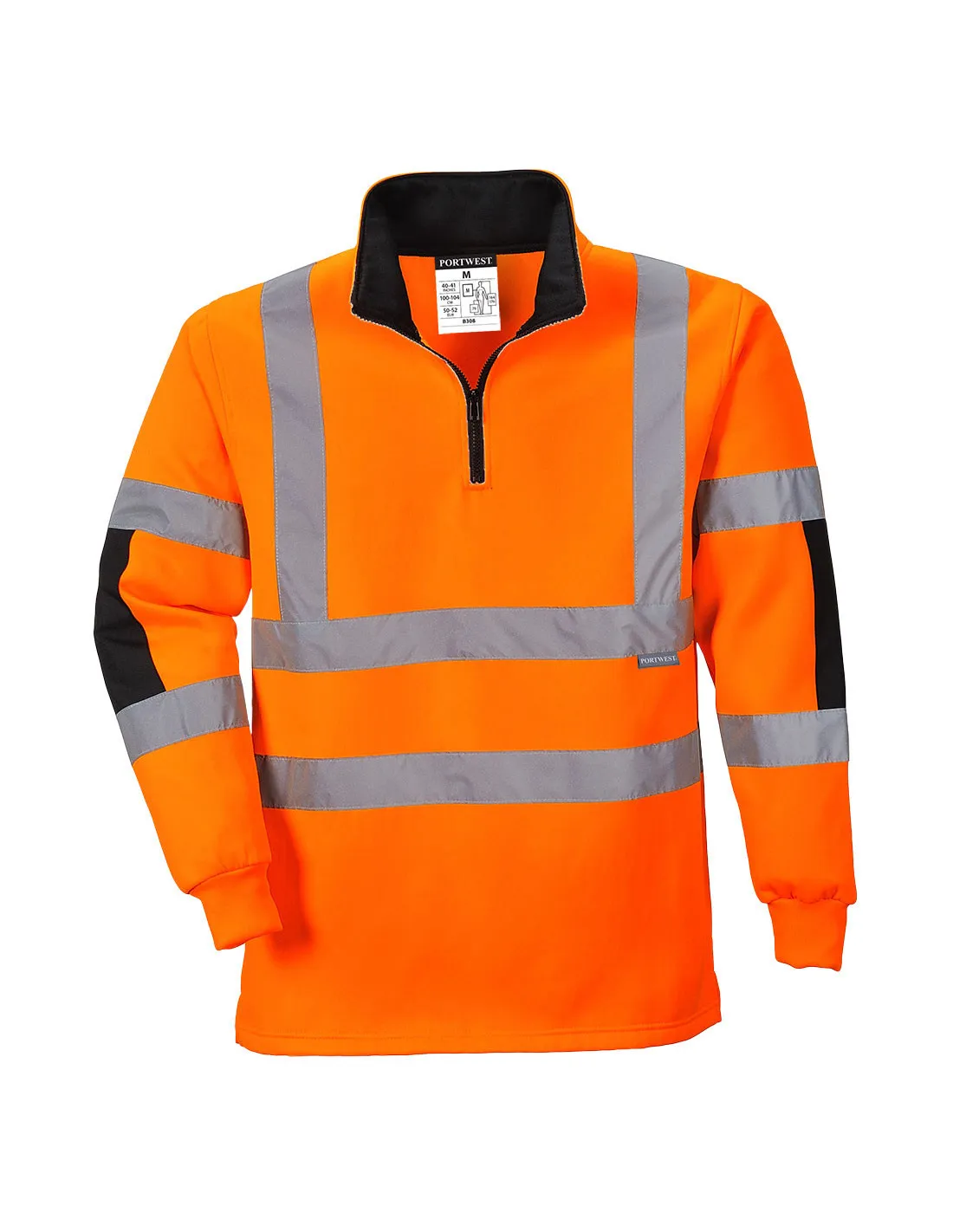 Sweatshirt Rugby Xenon couleur : Orange taille L - PORTWEST - - B308ORRLPORTWEST