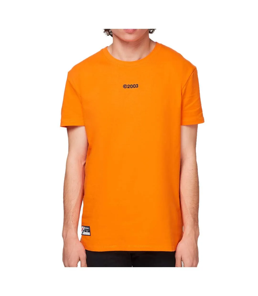 T-shirt Orange Homme Superdry Logo Brights
