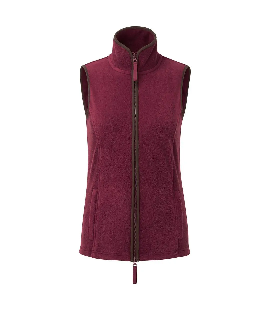 Veste sans manches artisan femme bordeaux / marron Premier